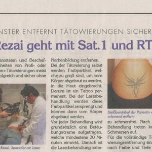 Tattoo Entfernung Dr. Kai Rezai Münster
