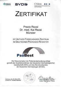 PsoBest Zertifikat Dr. Kai Rezai